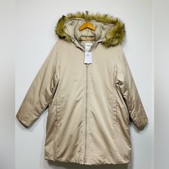 NWT Abercrombie Fitch Women’s Parka Jacket Puffer Coat Size Xl - Picture 1 of 13